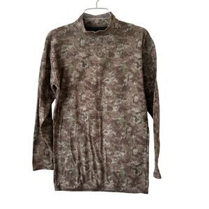 Women's Under Armour ColdGear Long Sleeve Digital Camo Mock Compression Top XL